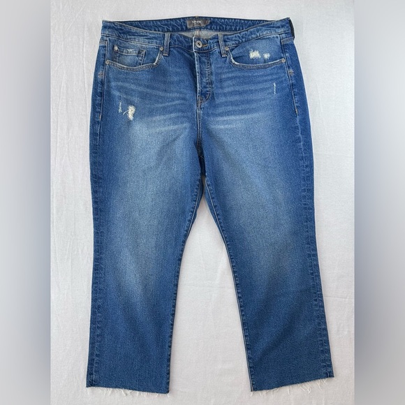 Torrid Distressed Blue Denim Jeans - Picture 3 of 14